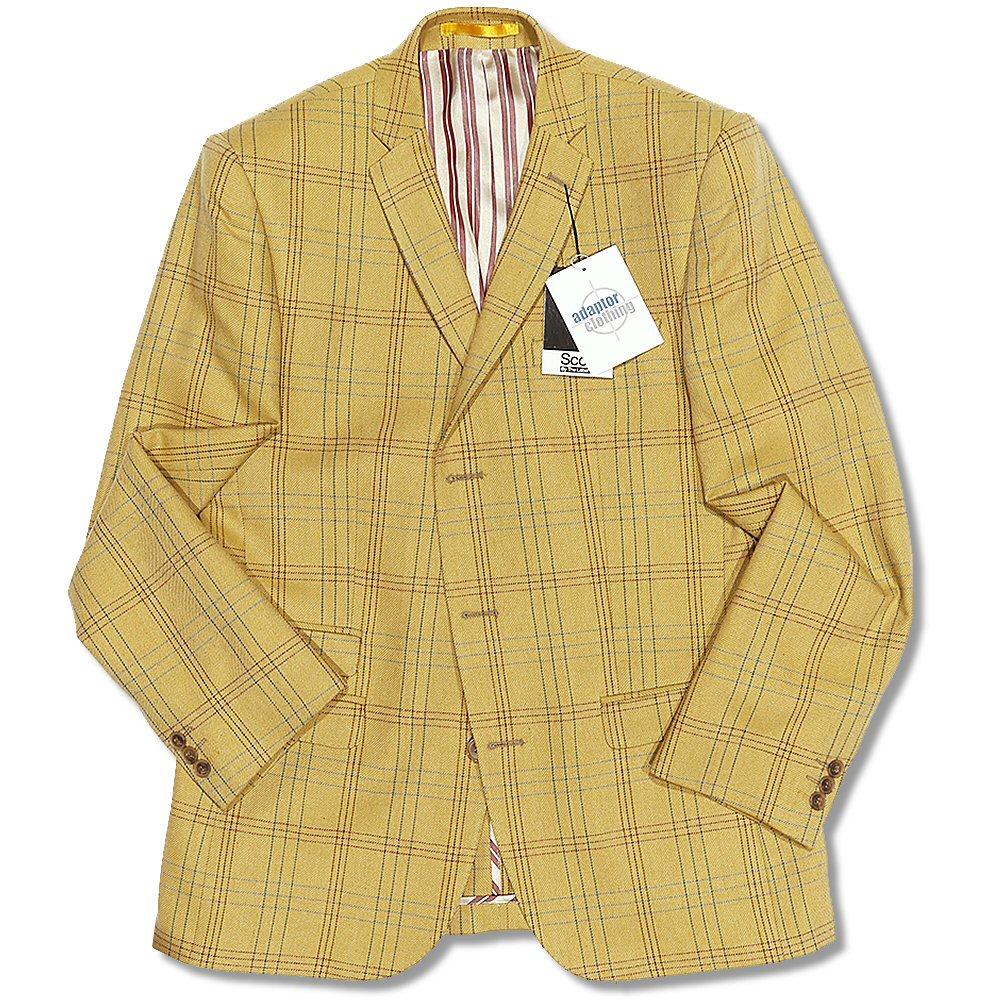 Scott Mod 60's Retro Ivy League 3 Button Tweed Check Blazer Jacket